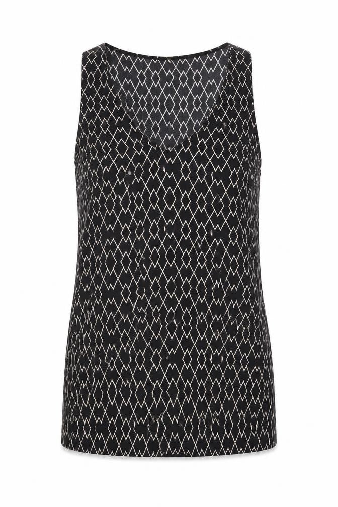 Womens UK Size 14 Witchery Black Basic Tank