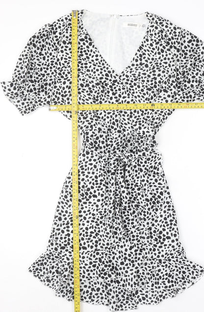 Womens UK Size 8 Missguided Wrap Dress