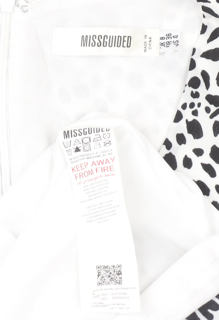 Womens UK Size 8 Missguided Wrap Dress