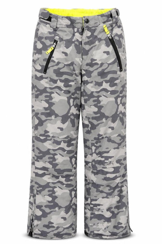 Crane Boys Grey Camouflage Waterproof Snow Pants 13-14 Years