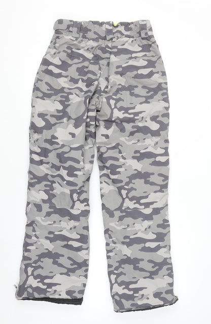 Crane Boys Grey Camouflage Waterproof Snow Pants 13-14 Years