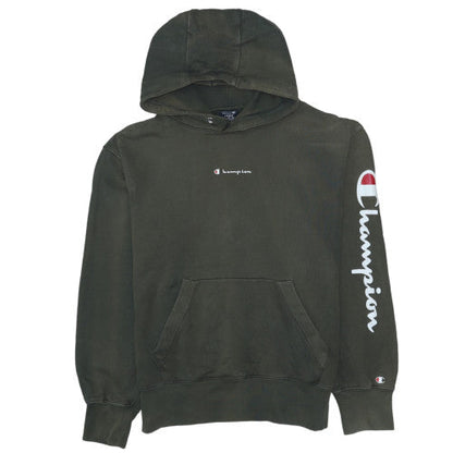Mens UK Size L Champion Green Pullover Hoodie