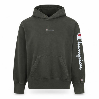 Mens UK Size L Champion Green Pullover Hoodie