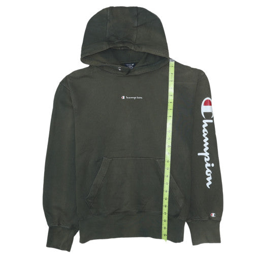 Mens UK Size L Champion Green Pullover Hoodie