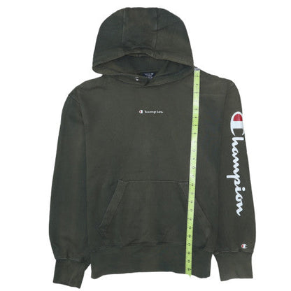 Mens UK Size L Champion Green Pullover Hoodie