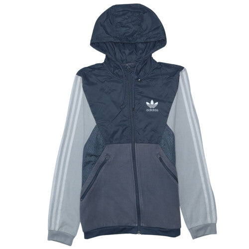 Mens UK Size S adidas Blue Full Zip Hoodie