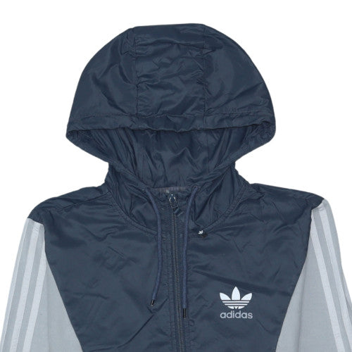 Mens UK Size S adidas Blue Full Zip Hoodie