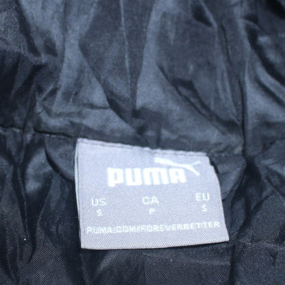 Puma Men's Black Long Hooded Puffer Coat Size S