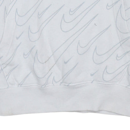 Mens UK Size XS Nike White Pullover Hoodie