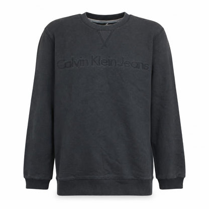 Mens UK Size L Calvin Klein Jeans Black Pullover Sweatshirt