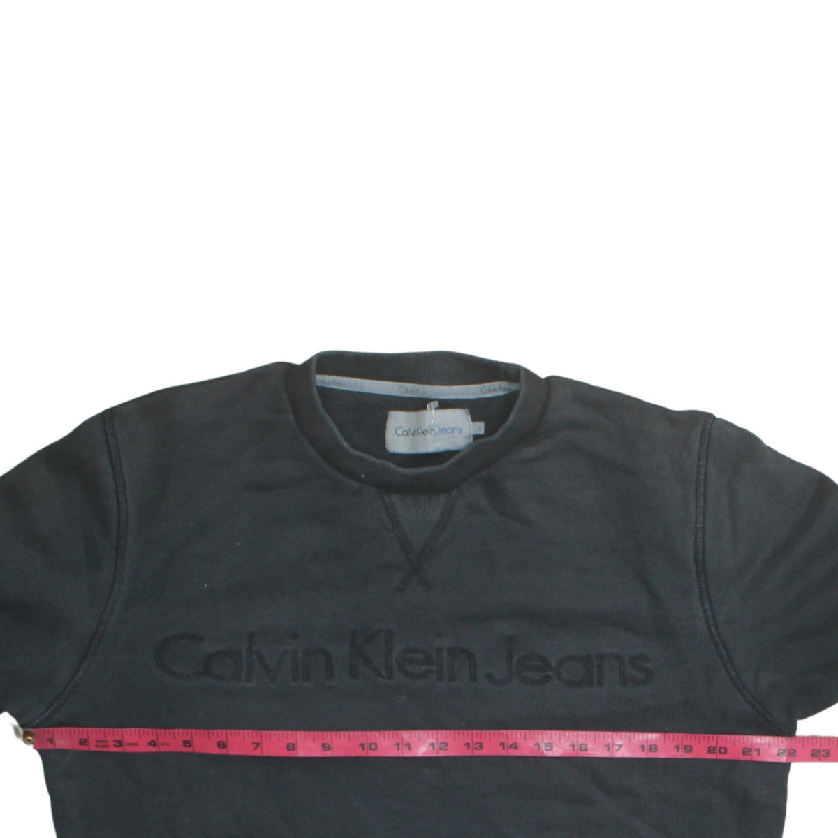 Mens UK Size L Calvin Klein Jeans Black Pullover Sweatshirt