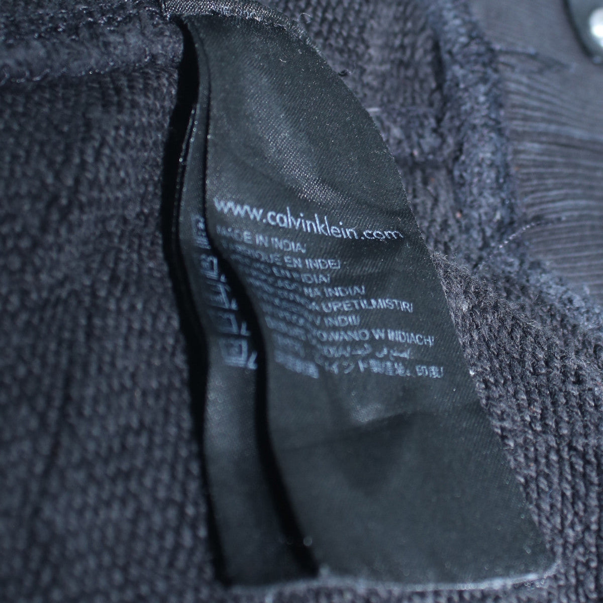 Mens UK Size L Calvin Klein Jeans Black Pullover Sweatshirt