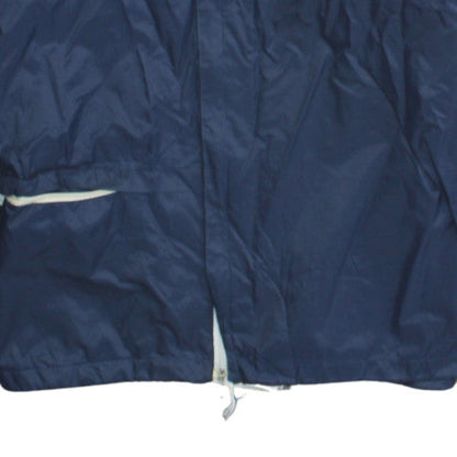 Adidas Boys Blue Hooded Windbreaker Jacket Size 14 Years Lightweight Sports