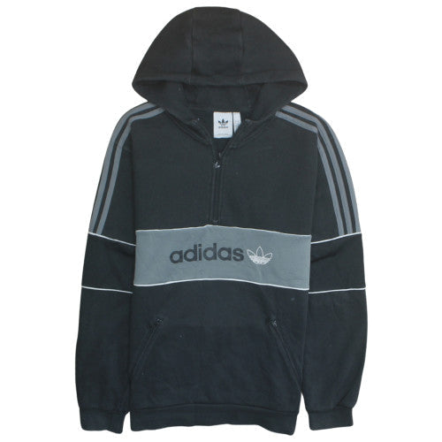 Mens UK Size L adidas Black Pullover Hoodie