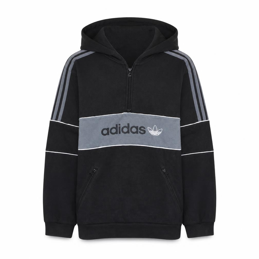 Mens UK Size L adidas Black Pullover Hoodie