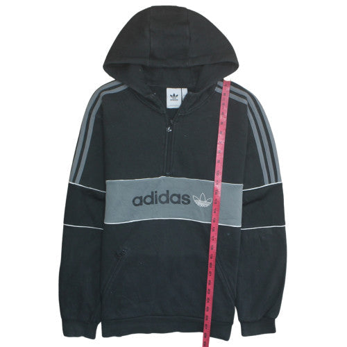Mens UK Size L adidas Black Pullover Hoodie