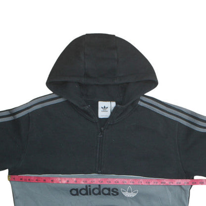Mens UK Size L adidas Black Pullover Hoodie