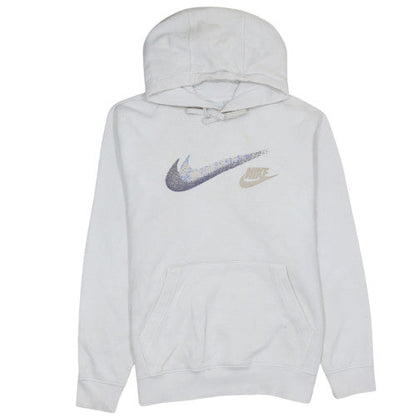 Mens UK Size M Nike White Pullover Hoodie