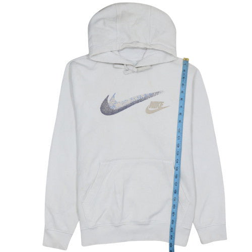 Mens UK Size M Nike White Pullover Hoodie