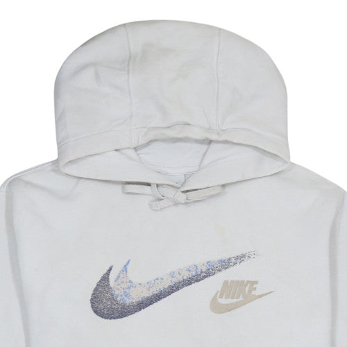 Mens UK Size M Nike White Pullover Hoodie