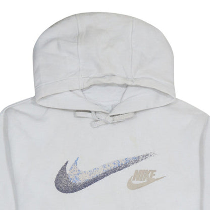 Mens UK Size M Nike White Pullover Hoodie