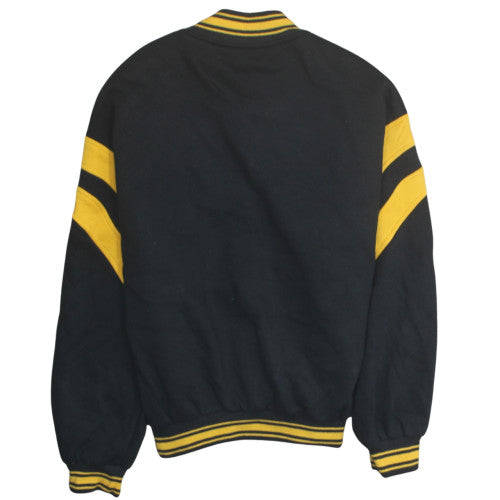 Mens UK Size S Bershka Black Varsity Jacket