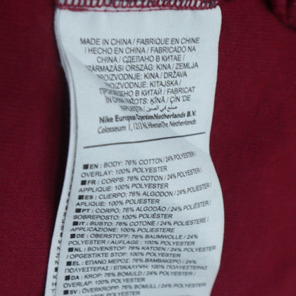 Womens UK Size XL Nike Red Full Zip Hoodie