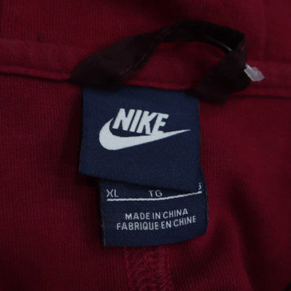 Womens UK Size XL Nike Red Full Zip Hoodie