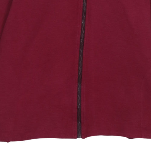 Womens UK Size XL Nike Red Full Zip Hoodie