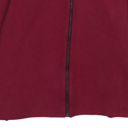 Womens UK Size XL Nike Red Full Zip Hoodie