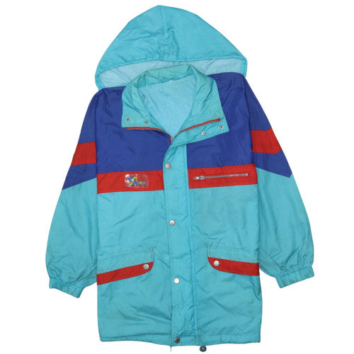 Womens UK Size M Brugi Blue Parka Coat