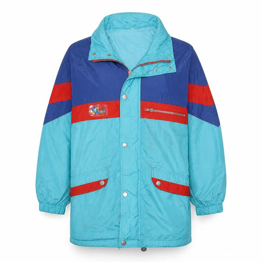 Womens UK Size M Brugi Blue Parka Coat
