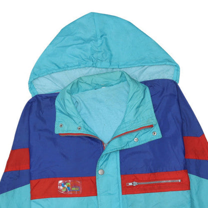 Womens UK Size M Brugi Blue Parka Coat