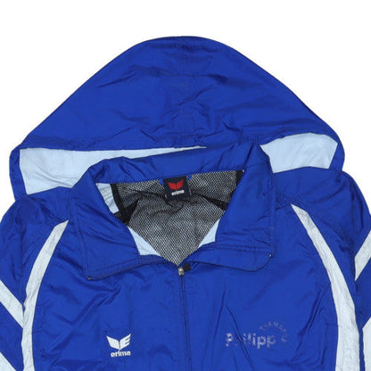 Mens UK Size 2XL ERIMA Blue Windbreaker Coat