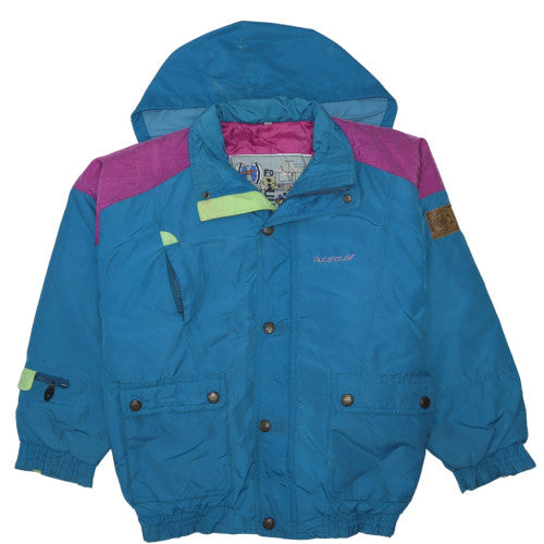 Womens UK Size M Rucanor Blue Puffer Jacket