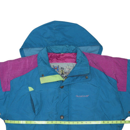 Womens UK Size M Rucanor Blue Puffer Jacket