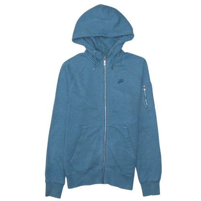 Mens UK Size S Nike Blue Full Zip Hoodie