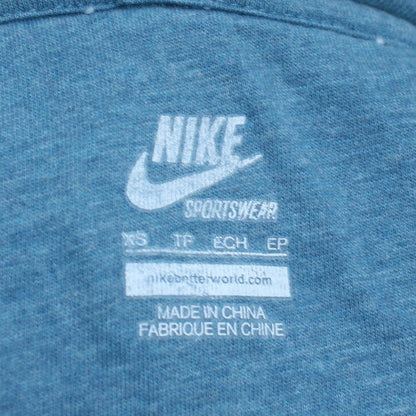 Mens UK Size S Nike Blue Full Zip Hoodie