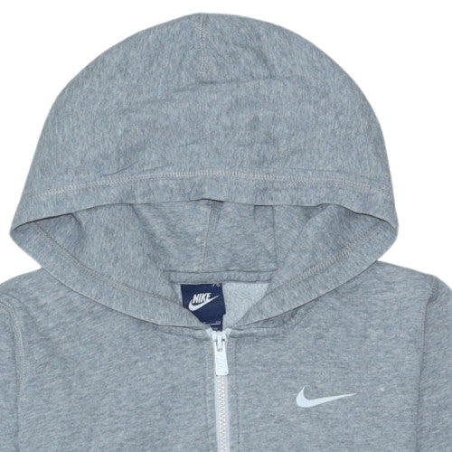 Mens UK Size S Nike Grey Full Zip Hoodie