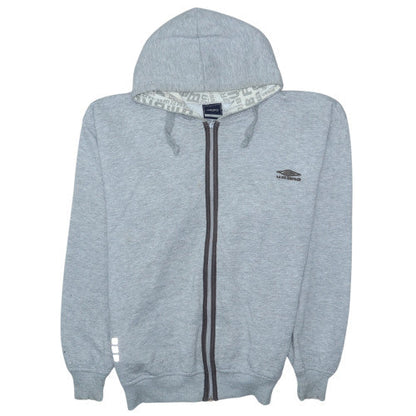 Mens UK Size M Umbro Grey Full Zip Hoodie