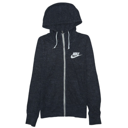 Womens UK Size M Nike Black Full Zip Hoodie