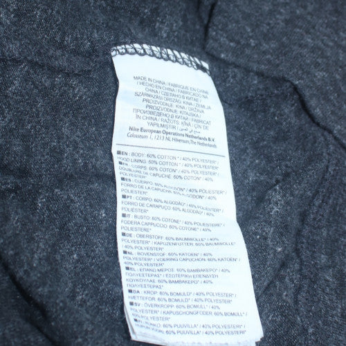 Womens UK Size M Nike Black Full Zip Hoodie