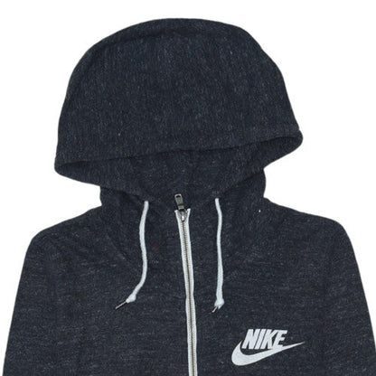 Womens UK Size M Nike Black Full Zip Hoodie