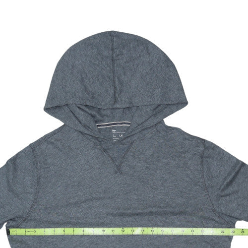 Gap Men's Grey Cotton Pullover Hoodie Size L