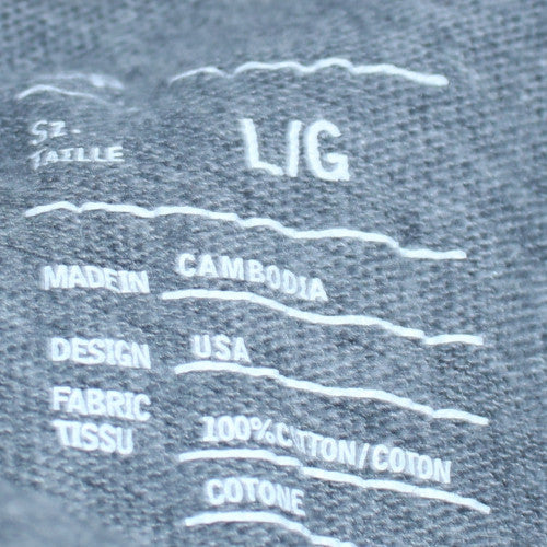 Gap Men's Grey Cotton Pullover Hoodie Size L