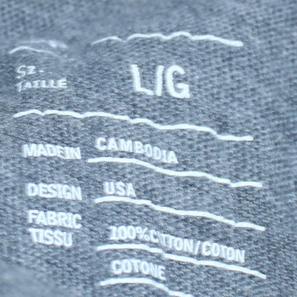 Gap Men's Grey Cotton Pullover Hoodie Size L