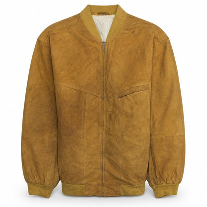 Mens UK Size L Barisal Brown Bomber Jacket