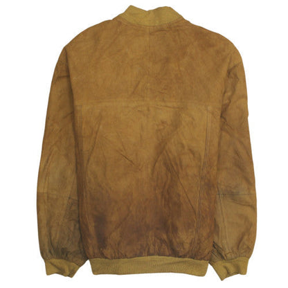 Mens UK Size L Barisal Brown Bomber Jacket