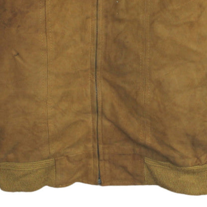 Mens UK Size L Barisal Brown Bomber Jacket