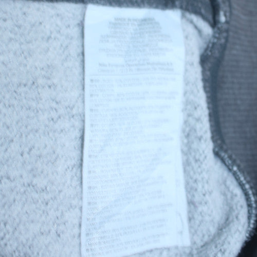 Mens UK Size L Nike Grey Full Zip Hoodie